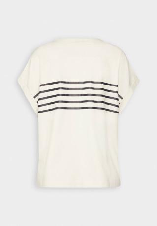 Tommy Hilfiger STRIPE Print T-shirt breton white/desert sky ПОЛОСКА Футболка с принтом бретонский белый/небо пустыни