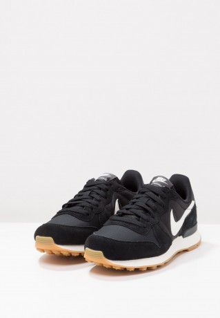 Nike Sportswear INTERNATIONALIST Sneaker low black/summit white/anthracite/sail INTERNATIONALIST Низкие кроссовки женские черный/белый на вершине/антрацит/парус