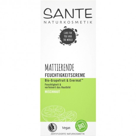 Sante FEUCHTIGKEITSCREME BIO-GRAPEFRUIT & EVERMATTM  УВЛАЖНЯЮЩИЙ КРЕМ ОРГАНИЧЕСКИЙ ГРЕЙПФРУТ И EVERMATTM