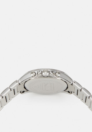 Tommy Hilfiger KENNEDY Chronograph watch silver-coloured/white KENNEDY Часы с хронографом серебристый/белый