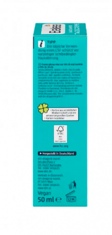 Balea Niacinamide Tagescreme LSF30, Балеа Дневной крем для лица с 10% ниацинамида и SPF30 для сужения пор, 50 мл