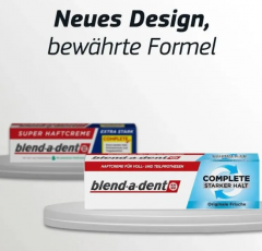 blend-a-dent Complete extra stark 5stk Сверхсильный крем для фиксации зубных протезов, 70 г x 5 упаковок
