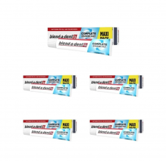 blend-a-dent Complete extra stark 5stk Сверхсильный крем для фиксации зубных протезов, 70 г x 5 упаковок