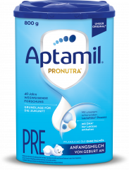 Aptamil Anfangsmilch Pre Pronutra von Geburt an  Начальное молоко Pre Pronutra с рождения 800г