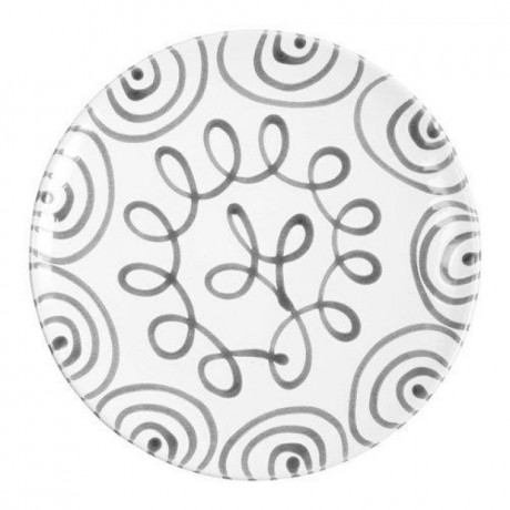 Gmundner Keramik Gmundner Keramik Graugeflammt Speiseteller Cup d: 28 cm / h: 2,6 cm Gmundner керамическая серая чашка с пламенем для обеденной тарелки d: 28 см / высота: 2,6 см