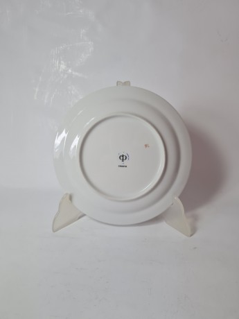 COLDITZ Набор тарелок с оранжево-коричневым цветочным декором, 5 штук, 19см, Германия, 1950-60гг.