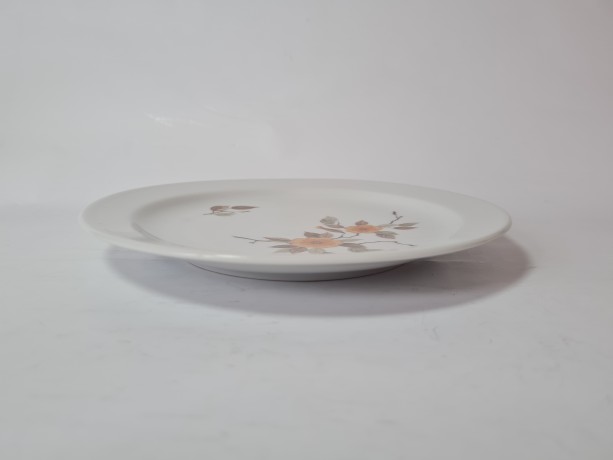 COLDITZ Набор тарелок с оранжево-коричневым цветочным декором, 5 штук, 19см, Германия, 1950-60гг.