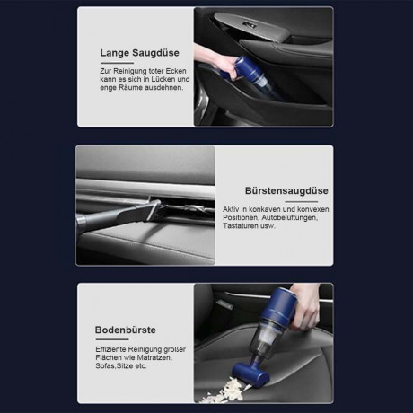 MOUTEN MOUTEN Akku-Handstaubsauger Kabelloser All-in-One-beleuchteter 3-in-1-Mini-Staubsauger, Mehrzweck-Staubsauger fur Zuhause und Auto Lila Беспроводной ручной пылесос MOUTEN Беспроводной универсальный мини-пылесос 3-в-1 с подсветкой, многоцелевой пыле