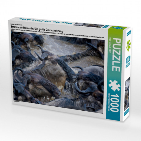 CALVENDO Puzzle CALVENDO Puzzle Emotionale Momente: Die grosse Gnuwanderung Пазл CALVENDO Puzzle Эмоциональные моменты: Великая миграция антилоп гну