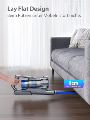 Buture Buture Akku-Hand-und Stielstaubsauger, beutellos, Staubsauger 33000 Pa Starke Saugleistung, Staubsauger kabellos Langere  Беспроводной ручной и стержневой пылесос Buture, без мешка, пылесос 33000 Па, высокая мощность всасывания, беспроводной пылесо