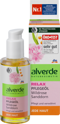 alverde NATURKOSMETIK Relax Масло для ухода Дикая роза	 облепиха, 100 мл