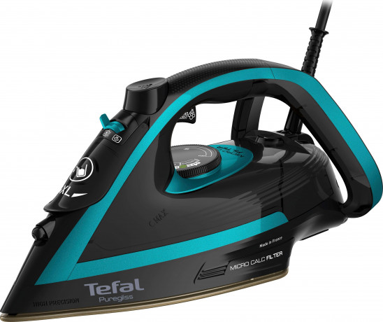 Tefal Tefal Dampfbugeleisen FV8066 Puregliss, 3000 W, 280 g/Min. Dampfstoss, Vertikaldampf, XL Einfulloffnung, stabile Ablage  Паровой утюг Tefal FV8066 Puregliss, 3000 Вт, 280 г/мин. Паровая струя, вертикальное отпаривание, заправочное отверстие XL, усто
