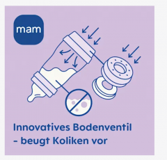 mam Babyflasche Easy Start Anti-Colic, mint, von Geburt an, 260 ml, Детская антиколиковая бутылочка Easy Start, мятный цвет, с рождения, 260 мл