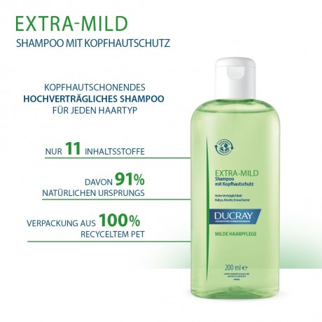 Ducray EXTRA MILD Shampoo biologisch abbaubar Биоразлагаемый шампунь EXTRA MILD