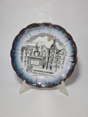 Тарелка декоративная винтажная Johann Haviland Bavaria "Дюссельдорф", коллекционная, фарфор,Германия, 1970-80гг.