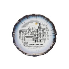 Тарелка декоративная винтажная Johann Haviland Bavaria "Дюссельдорф", коллекционная, фарфор,Германия, 1970-80гг.