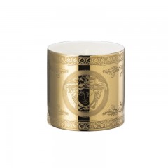 Rosenthal meets Versace Rosenthal Versace Golden Medusa Tischlicht mit Deckel und Duftwachs h: 12 cm / d: 9 cm Настольный светильник Rosenthal Versace Golden Medusa с крышкой и ароматизированным воском, высота: 12 см / глубина: 9 см