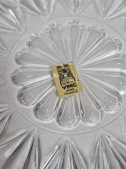 Набор тарелок винтажных VMC Reims, заводская упаковка, стекло, 3 шт., 14,5 см, Франция, 1960-70гг.