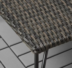 JUTHOLMEN Hocker/auben, dunkel graubraun 65x65x31cm 004.691.15, ЮТОЛЬМЕН Табурет открытый, темно-серо-коричневый 65x65x31см, 1 шт