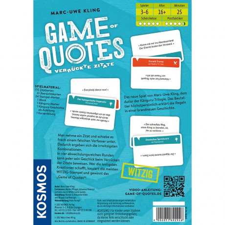 Kosmos Game of Quotes Игра в цитаты
