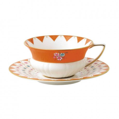 Wedgwood Wedgwood Wonderlust Teetasse Peony Diamond 0,15 L mit Untertasse 15 cm 2-tlg. Чашка для чая Wedgwood Wonderlust Peony Diamond 0,15 л с блюдцем 15 см 2 шт.