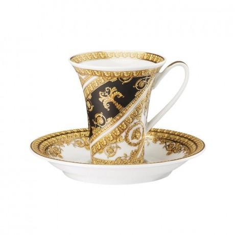 Rosenthal meets Versace Rosenthal Versace I love Baroque Espresso-/Mokkatasse 0,09 L mit Untertasse 2-tlg. Чашка Rosenthal Versace I love Baroque для эспрессо/мокко 0,09 л с блюдцем 2 шт.