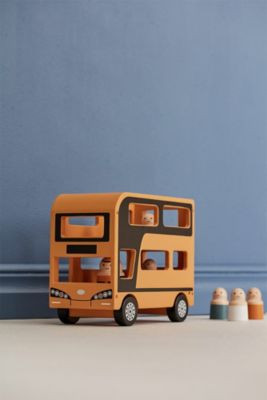 Kids Concept Doppeldeckerbus Aiden aus Holz mit Zubehor Spielzeugautos Деревянный двухэтажный автобус Эйден с принадлежностями машинки