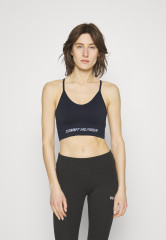 Tommy Hilfiger ESSENTIALS LOW SEAMLESS BRA Light support sports bra desert sky ESSENTIALS LOW SEAMLESS BRA Спортивный бюстгальтер с легкой поддержкой небо пустыни