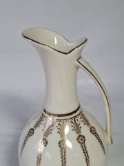 Ваза-кувшин винтажная Bavaria с золотым орнаментом, средняя, фарфор, 16.5 см, Германия, 1960-70гг.