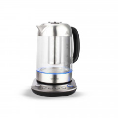 Michelino Wasserkocher Wasserkocher Glas mit Teefilter und Temperaturwahl, 1.7 l, 2200 W, Kabelloser Teekocher  Стеклянный чайник Michelino с чайным фильтром и выбором температуры, 1,7 л, 2200 Вт, беспроводная заварка