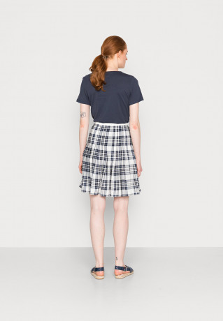 Tommy Hilfiger SKIRT Mini skirt icon/ecru/blue ЮБКА Мини-юбка значок/экрю/синий