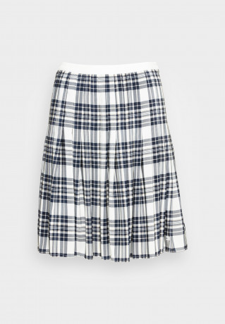 Tommy Hilfiger SKIRT Mini skirt icon/ecru/blue ЮБКА Мини-юбка значок/экрю/синий