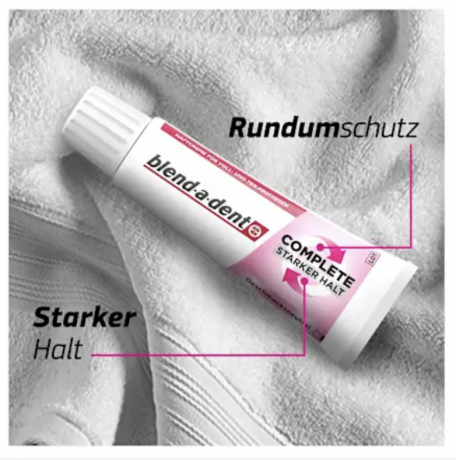 blend-a-dent Haftcreme Complete geschmacksneutral, 47 g Крем для фиксации зубных протезов Complete, без вкусовых добавок, 47 г