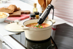 Linsar Stabmixer vierflugeliges Messer, Geschwindigkeitsregelung, Turbotaste  Ручной блендер Linsar, четыре лезвия, регулировка скорости, кнопка турбо.