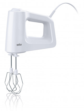 Braun Braun Handmixer MultiMix 3 HM 3000 WH, 450W 5 Stufen Turbo-Funktion EasyClick ergonomischer Drehregler Weiss  Ручной миксер Braun MultiMix 3 HM 3000 WH, 450 Вт, 5 уровней, турбо-функция, эргономичная ручка управления EasyClick, белый
