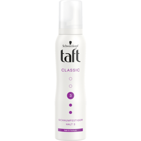 Schwarzkopf Taft Schaumfestiger Classic Haltegrad 3 mittlerer Halt, Тафт Мусс для укладки волос Классический средней фиксации 3, 150 мл