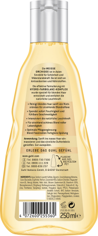 GUHL Blond, Шампунь Уход для Светлых Волос с Керамидами и Протеинами 250 мл