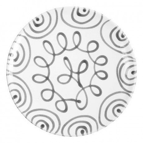 Gmundner Keramik Gmundner Keramik Graugeflammt Platzteller Cup d: 32 cm / h: 2,2 cm Керамическая чашка Gmundner серого цвета с пламенем под тарелку d: 32 см / высота: 2,2 см