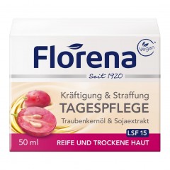 Florena Tagespflege Traubenkernol &amp; Sojaextract  Масло виноградных косточек и экстракт сои для дневного ухода