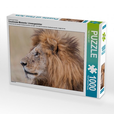 CALVENDO Puzzle CALVENDO Puzzle Emotionale Momente: Lowengesichter Пазл CALVENDO Puzzle Эмоциональные моменты: львиные морды