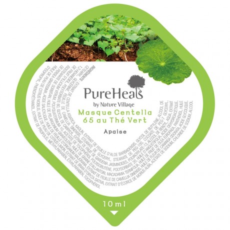 Pureheals Centella 65 Green Tea Pack Capsule Maske Centella, 10 мл
