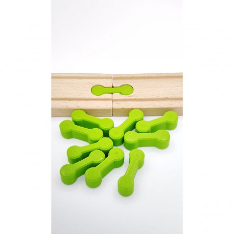 KCMMPF3DPrint Holzeisenbahn 10 Verbindungsstucke | Kompatibel mit verschiedensten Holzeisenbahnen Деревянная железная дорога 10 соединительных частей | Совместимость с различными деревянными железными дорогами