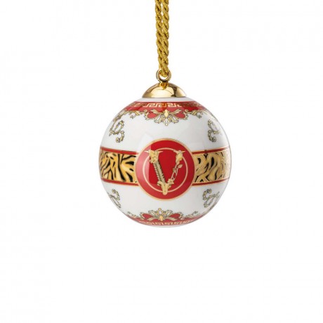Rosenthal meets Versace Rosenthal Versace Virtus Holiday Porzellankugel d: 7,5 cm Фарфоровый шар Rosenthal Versace Virtus Holiday d: 7,5 см
