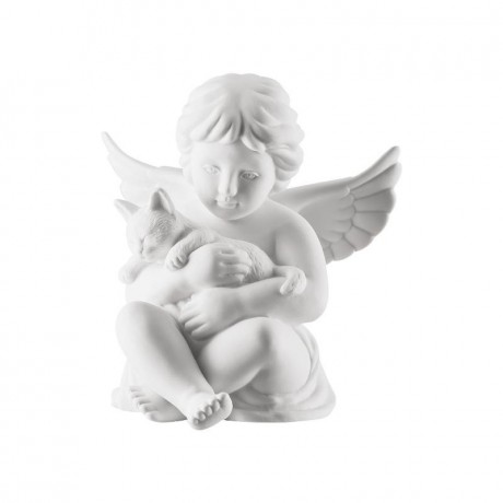 Rosenthal Rosenthal Engel mit Katze gross weiss matt 14 cm Rosenthal ангел с кошкой большая белая матовая 14 см