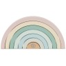 bieco Baby Motorikspielzeug Holz Stapelspiele Regenbogen Baustein Pastell Steckspiel Stapelspielzeug Детская моторика