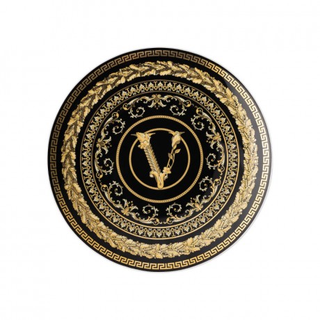 Rosenthal meets Versace Rosenthal Versace Virtus Gala Black Brotteller 17 cm Rosenthal Versace Virtus Gala Тарелка для черного хлеба 17 см