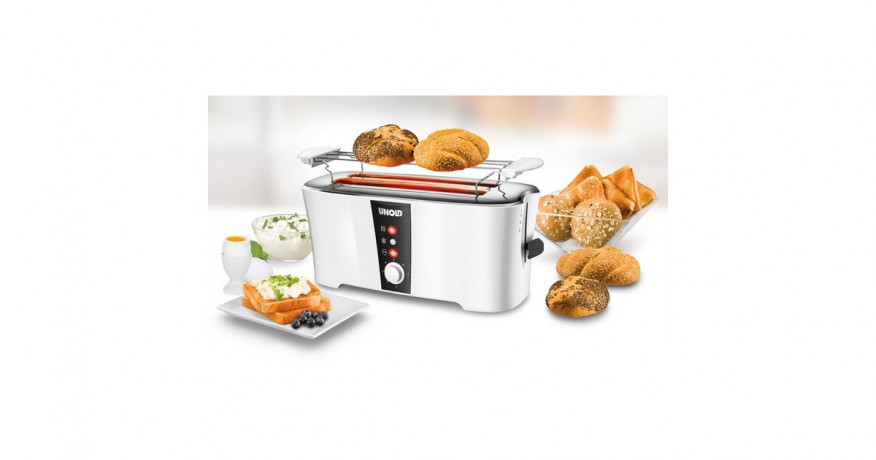 Unold Unold Toaster Design Dual weiss/schwarz, 1.350 Watt, fur 4 Scheiben Toast  weiss/schwarz Unold Toaster Design Dual, белый/черный, 1350 Вт, на 4 ломтика тостов