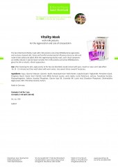 Krauterhaus Sanct Bernhardt Vitality Mask, 12 masks, 5 мл each