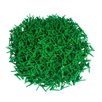 LEGO LEGO Blumenunterteil Grun - Pflanze Blatter Pflanzenblatt Blume Stiel Green 3741 - 250x LEGO Flower Base Green — Листья растений Листья растений Цветочный стебель Зеленый 3741 — 250x