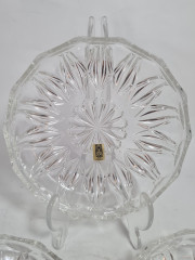 Набор тарелок винтажных VMC Reims, заводская упаковка, стекло, 3 шт., 14,5 см, Франция, 1960-70гг.